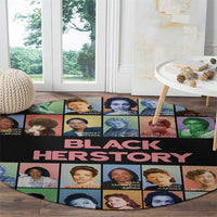 Black Herstory Round Carpet The History Of African Women