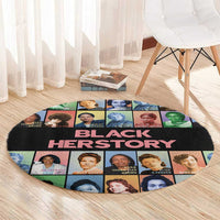 Black Herstory Round Carpet The History Of African Women