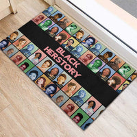 Black Herstory Rubber Doormat The History Of African Women - Wonder Print Shop