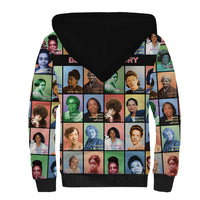 Black Herstory Sherpa Hoodie The History Of African Women - Wonder Print Shop