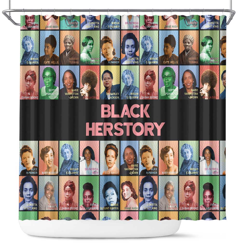 Black Herstory Shower Curtain The History Of African Women