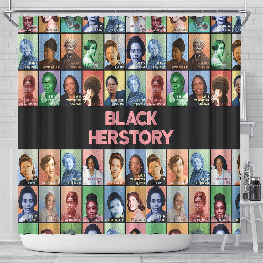 Black Herstory Shower Curtain The History Of African Women