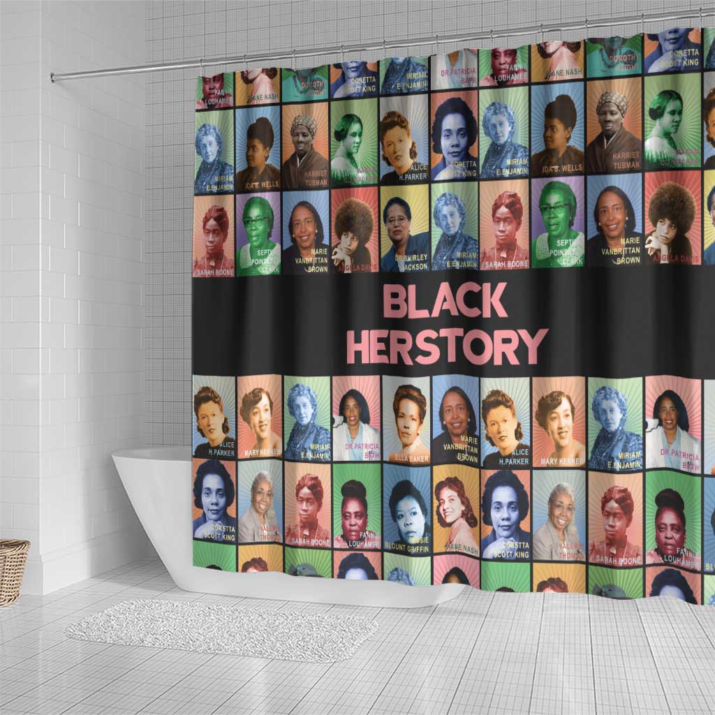 Black Herstory Shower Curtain The History Of African Women