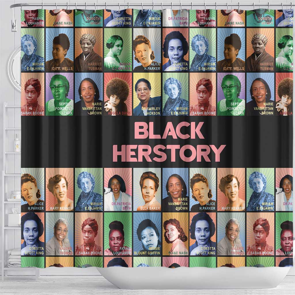 Black Herstory Shower Curtain The History Of African Women