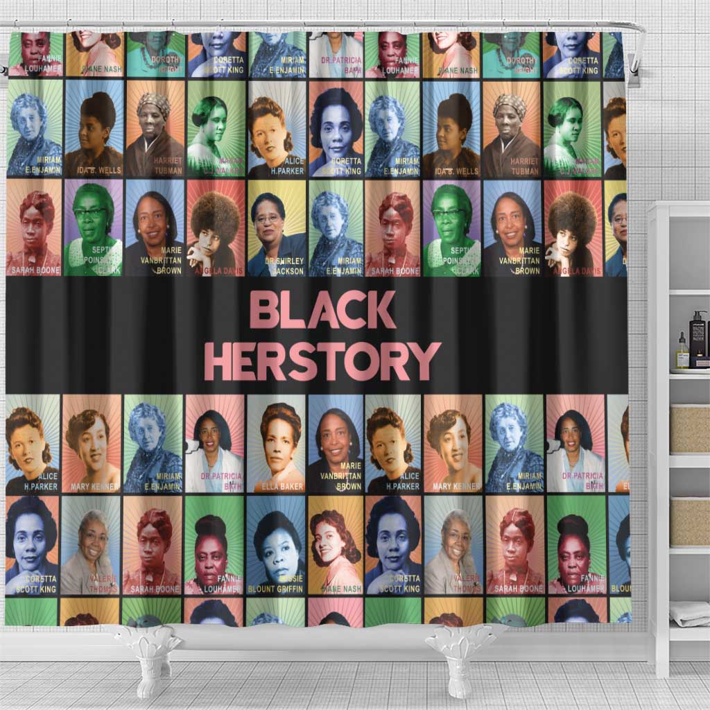 Black Herstory Shower Curtain The History Of African Women
