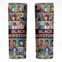 Black Herstory Skinny Tumbler The History Of African Women - Wonder Print Shop