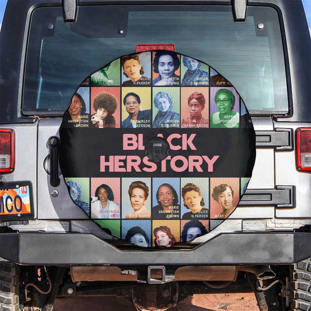 Black Herstory Spare Tire Cover The History Of African Women - Wonder Print Shop