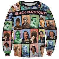 Black Herstory Sweatshirt The History Of African Women - Wonder Print Shop