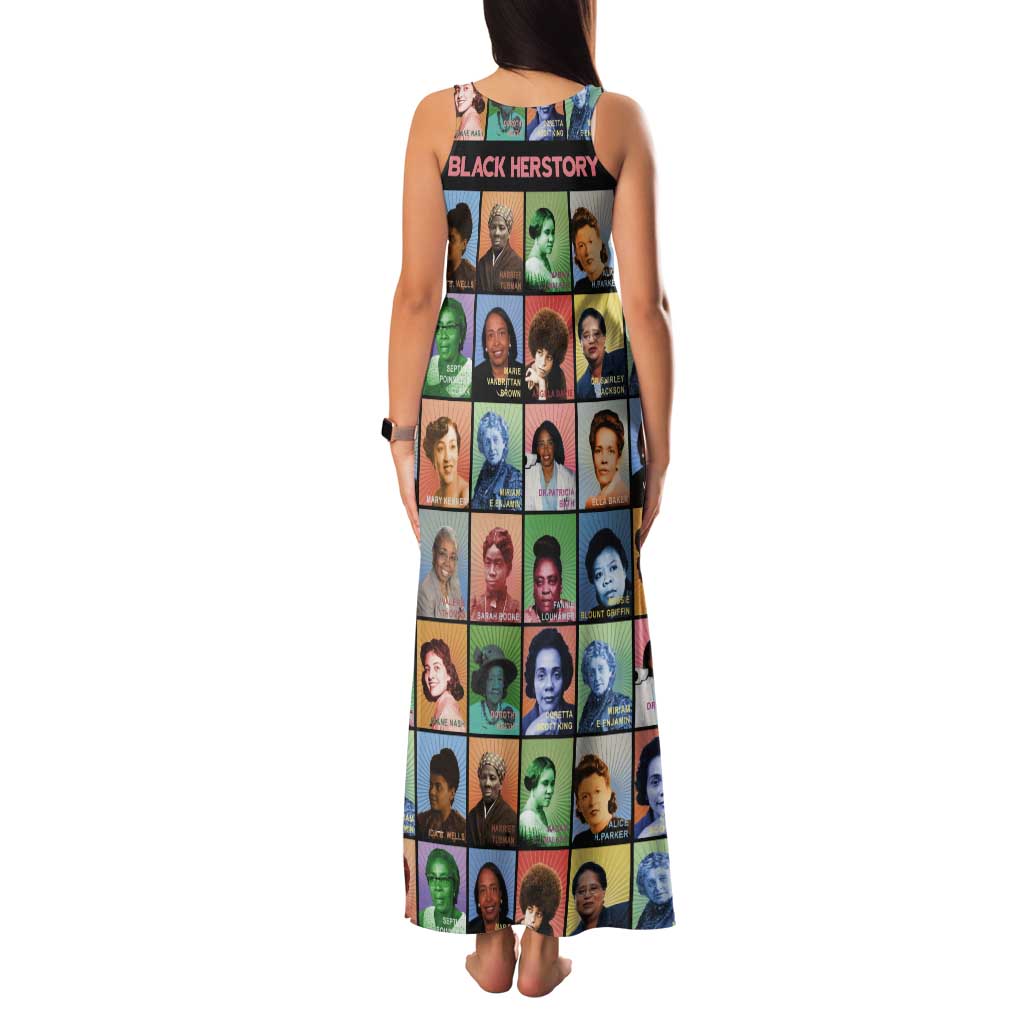 Black Herstory Tank Maxi Dress The History Of African Women - Wonder Print Shop
