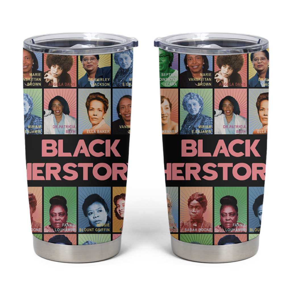 Black Herstory Tumbler Cup The History Of African Women - Wonder Print Shop