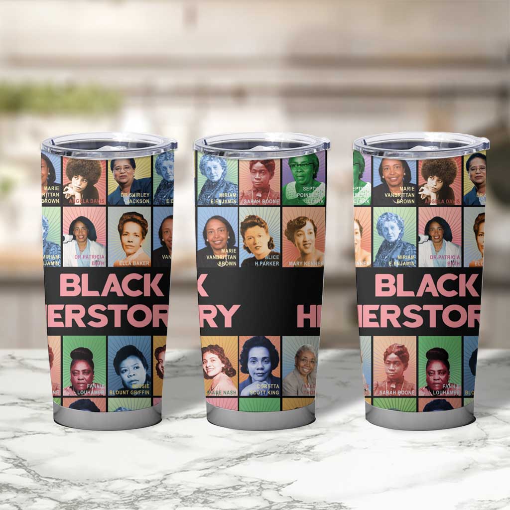 Black Herstory Tumbler Cup The History Of African Women - Wonder Print Shop