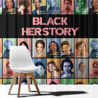 Black Herstory Window Curtain The History Of African Women - Wonder Print Shop