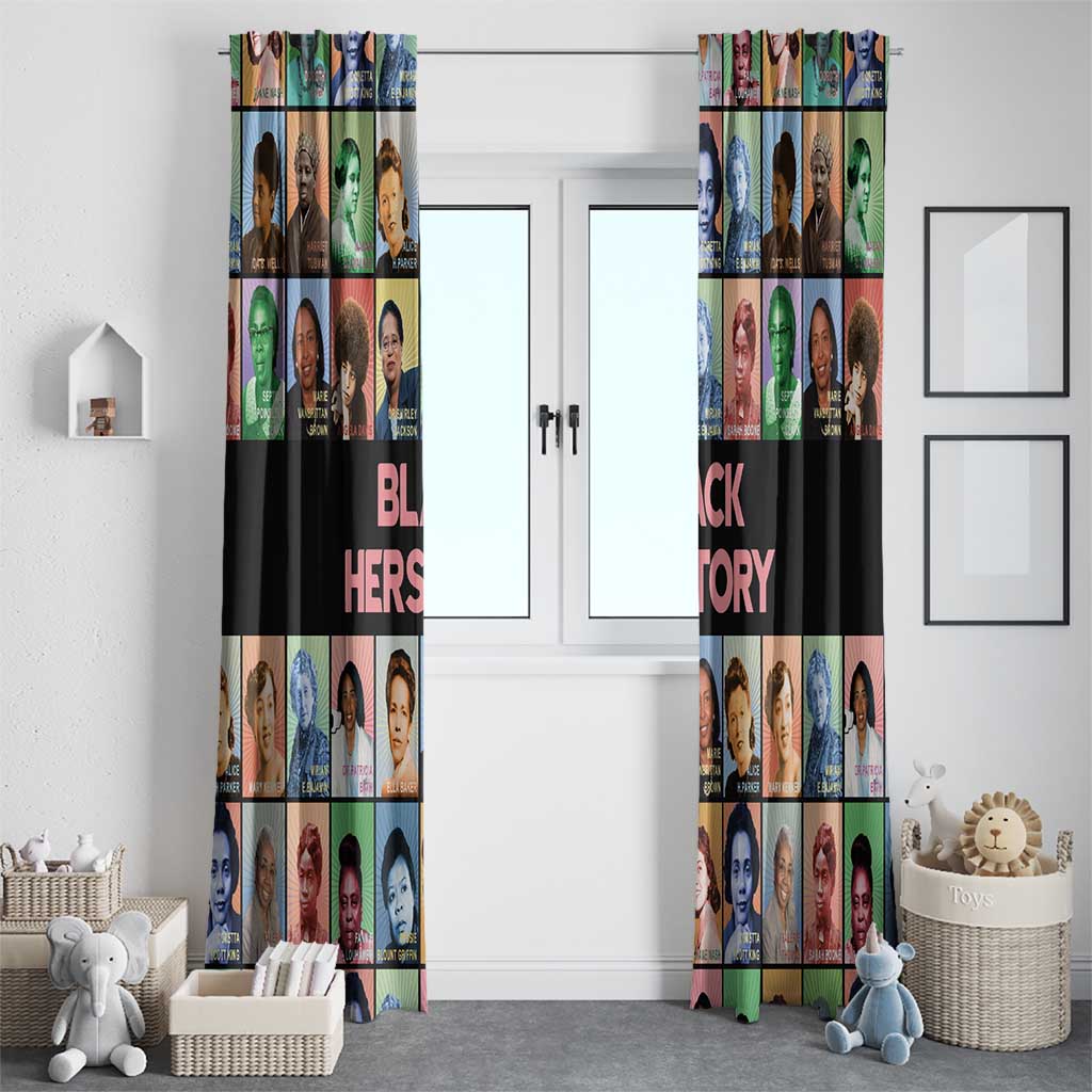 Black Herstory Window Curtain The History Of African Women - Wonder Print Shop