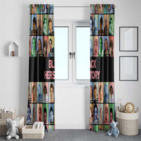 Black Herstory Window Curtain The History Of African Women - Wonder Print Shop