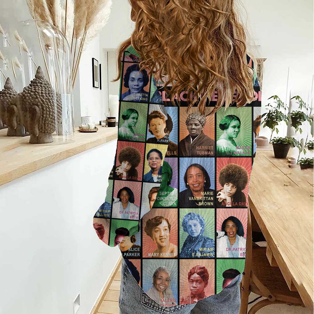 Black Herstory Women Casual Shirt The History Of African Women - Wonder Print Shop