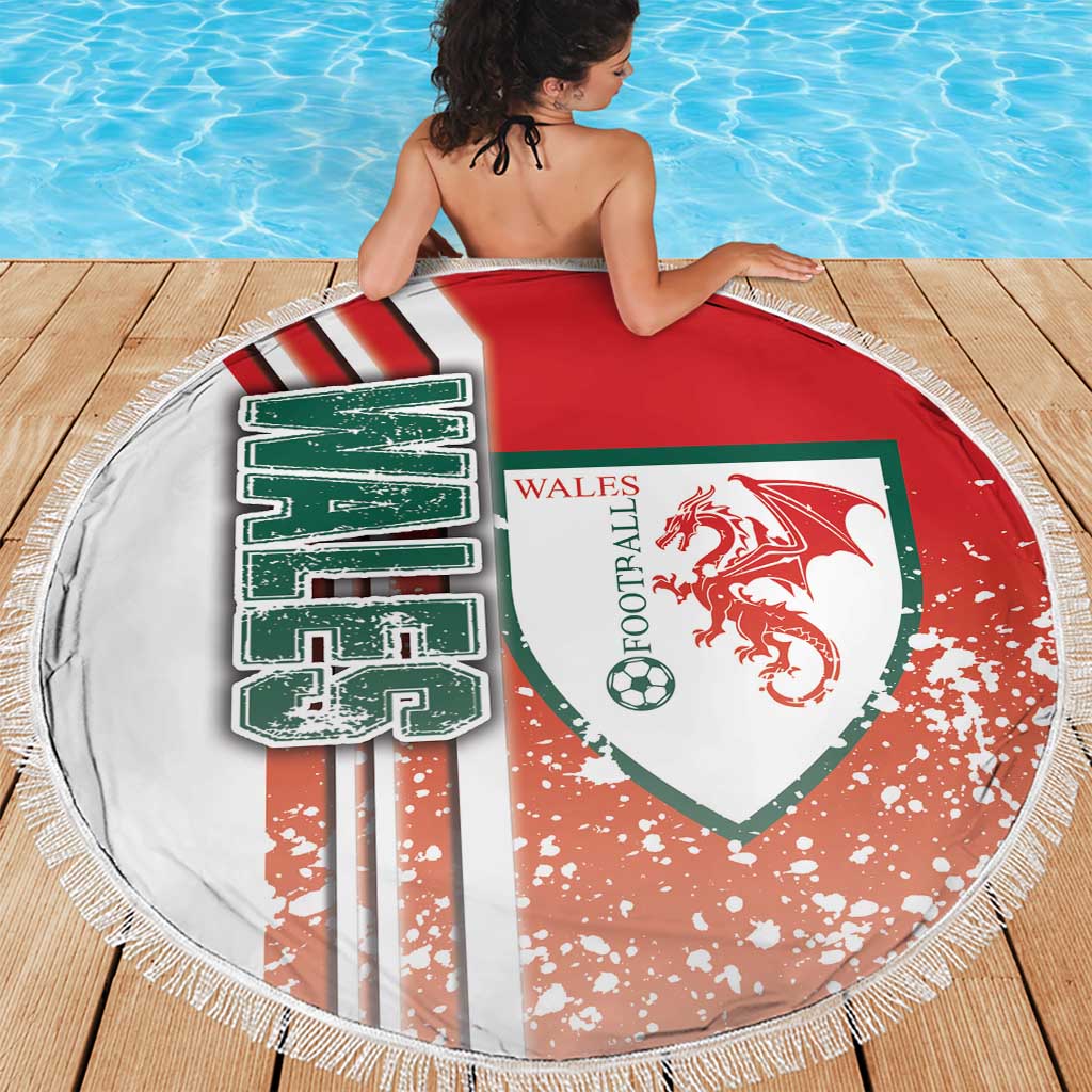Wales Football Beach Blanket The Dragons Soccer - Road To Champion - Wonder Print Shop