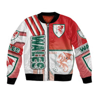 Wales Football Bomber Jacket The Dragons Soccer - Road To Champion - Wonder Print Shop