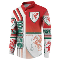 Wales Football Button Sweatshirt The Dragons Soccer - Road To Champion - Wonder Print Shop