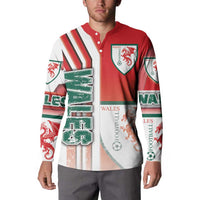 Wales Football Button Sweatshirt The Dragons Soccer - Road To Champion - Wonder Print Shop