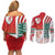 Wales Football Couples Matching Off Shoulder Short Dress and Long Sleeve Button Shirt The Dragons Soccer - Road To Champion