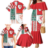 Wales Football Family Matching Mermaid Dress and Hawaiian Shirt The Dragons Soccer - Road To Champion - Wonder Print Shop