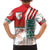 Wales Football Family Matching Off The Shoulder Long Sleeve Dress and Hawaiian Shirt The Dragons Soccer - Road To Champion