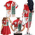 Wales Football Family Matching Off The Shoulder Long Sleeve Dress and Hawaiian Shirt The Dragons Soccer - Road To Champion