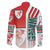 Wales Football Family Matching Off The Shoulder Long Sleeve Dress and Hawaiian Shirt The Dragons Soccer - Road To Champion