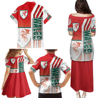 Wales Football Family Matching Puletasi and Hawaiian Shirt The Dragons Soccer - Road To Champion