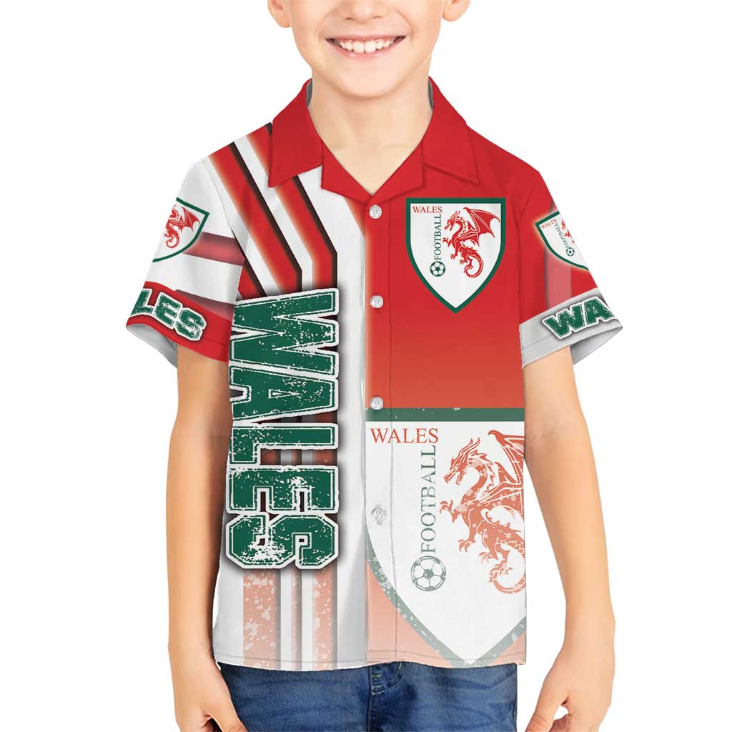 Wales Football Family Matching Summer Maxi Dress and Hawaiian Shirt The Dragons Soccer - Road To Champion - Wonder Print Shop