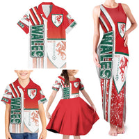 Wales Football Family Matching Tank Maxi Dress and Hawaiian Shirt The Dragons Soccer - Road To Champion - Wonder Print Shop