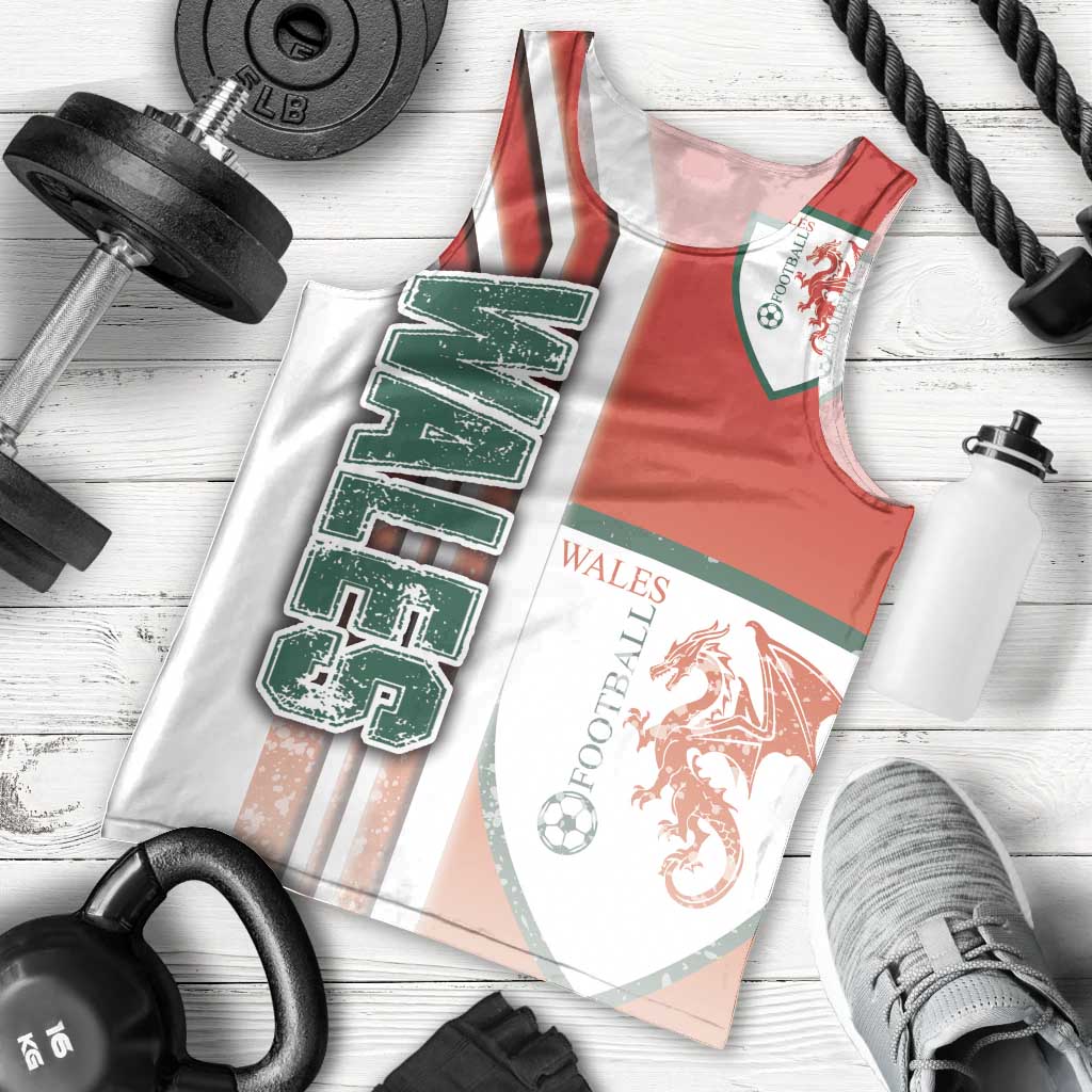 Wales Football Men Tank Top The Dragons Soccer - Road To Champion - Wonder Print Shop