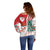 Wales Football Off Shoulder Sweater The Dragons Soccer - Road To Champion - Wonder Print Shop