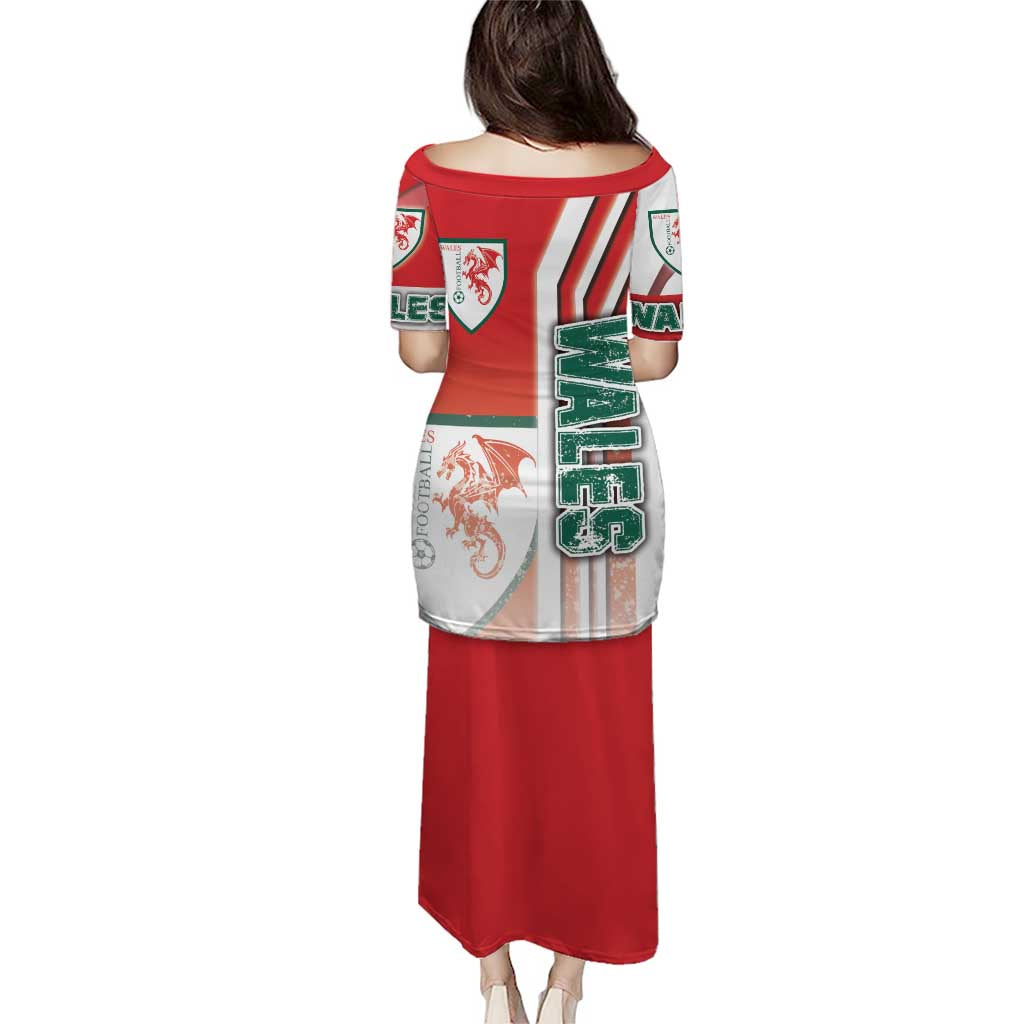 Wales Football Puletasi The Dragons Soccer - Road To Champion - Wonder Print Shop