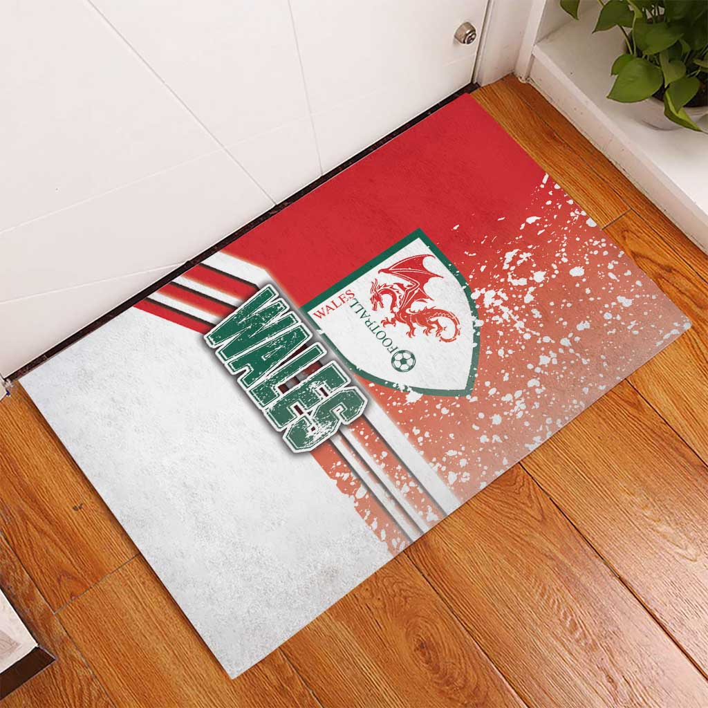 Wales Football Rubber Doormat The Dragons Soccer - Road To Champion - Wonder Print Shop