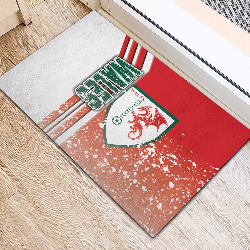 Wales Football Rubber Doormat The Dragons Soccer - Road To Champion - Wonder Print Shop