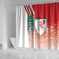 Wales Football Shower Curtain The Dragons Soccer - Road To Champion - Wonder Print Shop