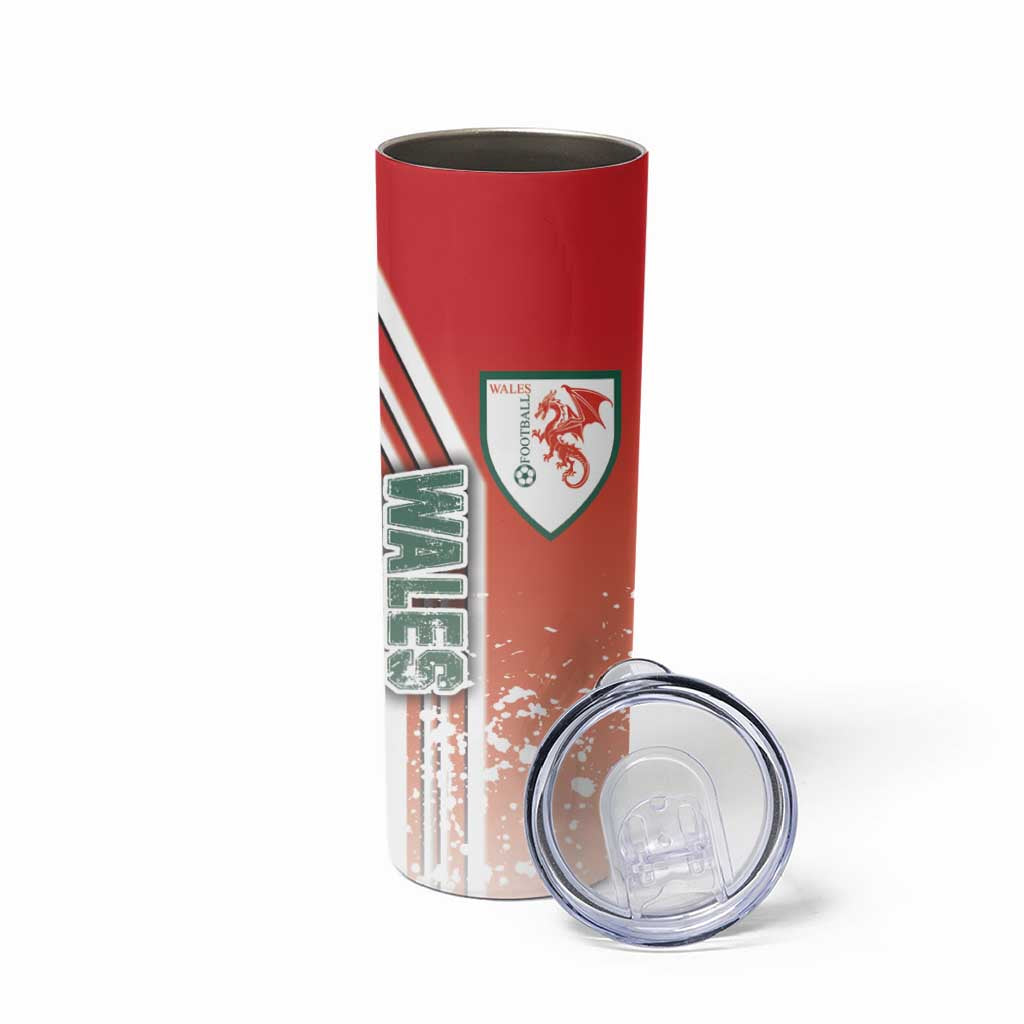 Wales Football Skinny Tumbler The Dragons Soccer - Road To Champion - Wonder Print Shop