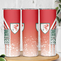Wales Football Skinny Tumbler The Dragons Soccer - Road To Champion - Wonder Print Shop