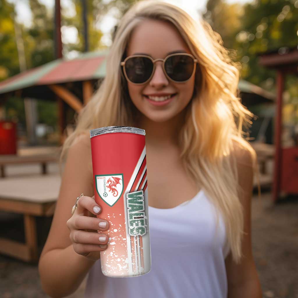 Wales Football Skinny Tumbler The Dragons Soccer - Road To Champion - Wonder Print Shop