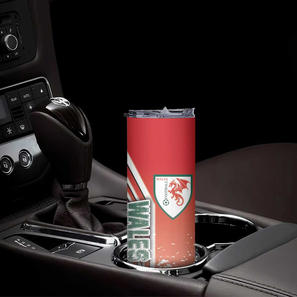 Wales Football Skinny Tumbler The Dragons Soccer - Road To Champion - Wonder Print Shop