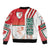 Wales Football Sleeve Zip Bomber Jacket The Dragons Soccer - Road To Champion - Wonder Print Shop