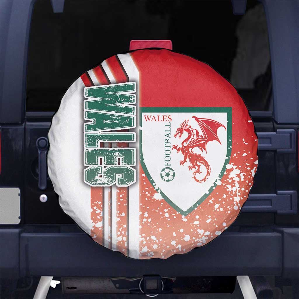 Wales Football Spare Tire Cover The Dragons Soccer - Road To Champion - Wonder Print Shop