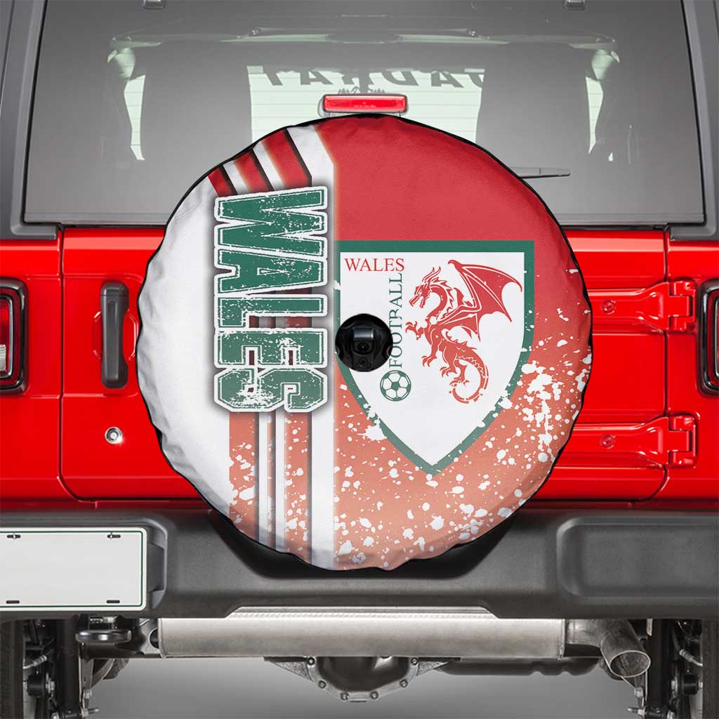 Wales Football Spare Tire Cover The Dragons Soccer - Road To Champion - Wonder Print Shop