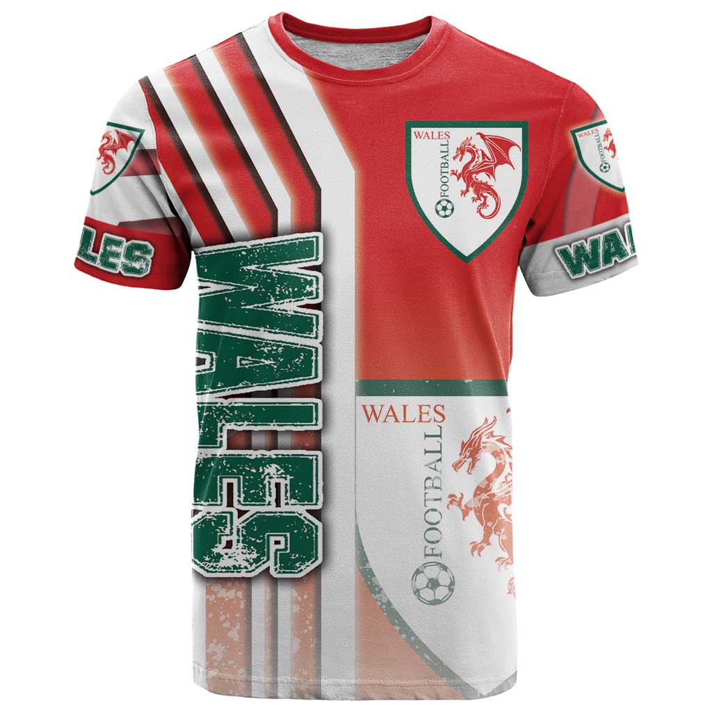 Wales Football T Shirt The Dragons Soccer - Road To Champion - Wonder Print Shop