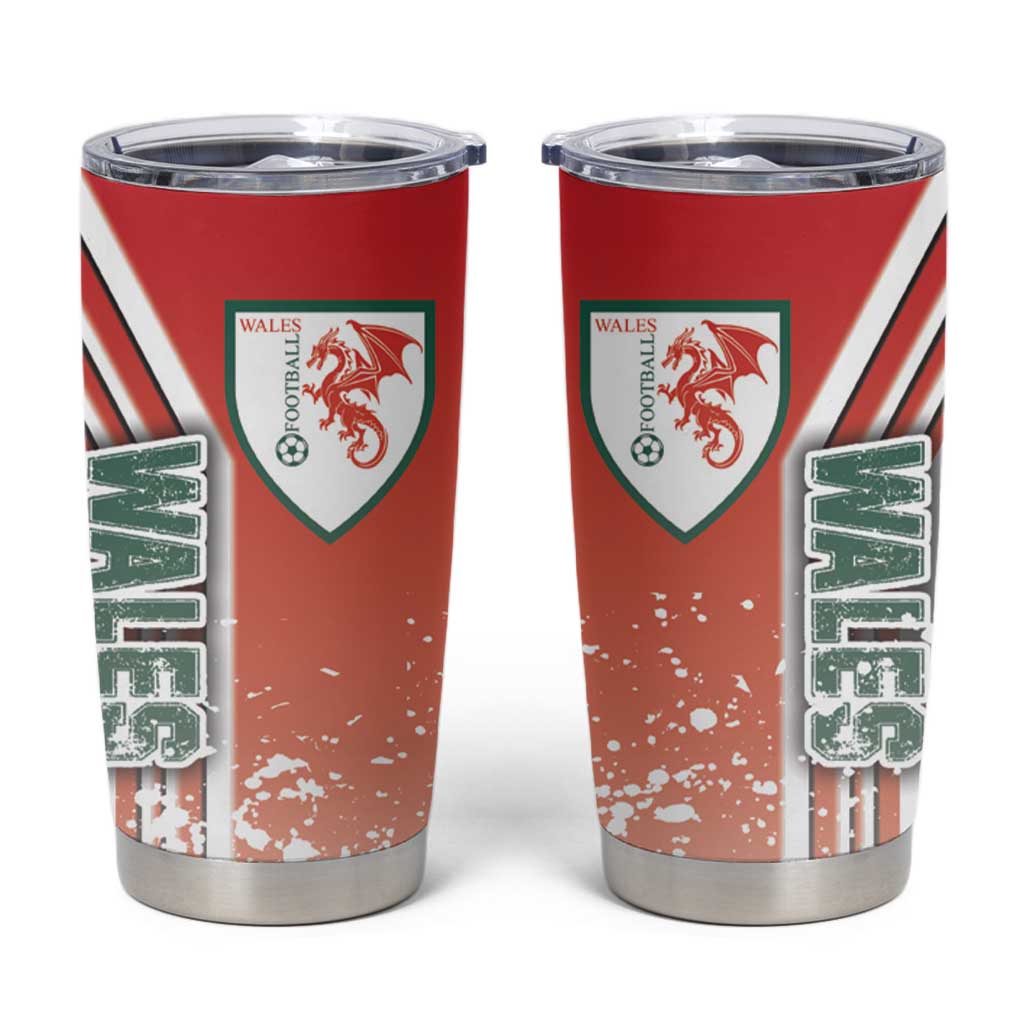 Wales Football Tumbler Cup The Dragons Soccer - Road To Champion - Wonder Print Shop