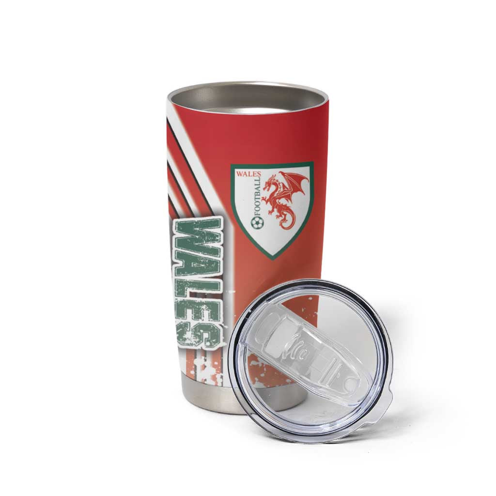 Wales Football Tumbler Cup The Dragons Soccer - Road To Champion - Wonder Print Shop