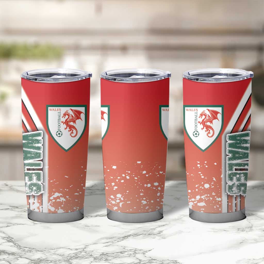 Wales Football Tumbler Cup The Dragons Soccer - Road To Champion - Wonder Print Shop
