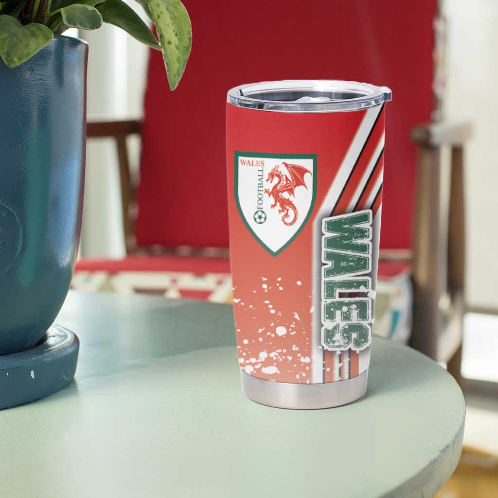 Wales Football Tumbler Cup The Dragons Soccer - Road To Champion - Wonder Print Shop