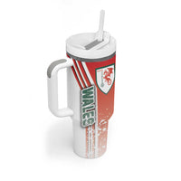 Wales Football Tumbler With Handle The Dragons Soccer - Road To Champion - Wonder Print Shop